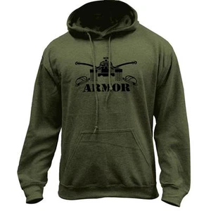 Armee Rüstung Zweig Abzeichen Militär Veteran Pullover Hoodie - Bild 1 von 5
