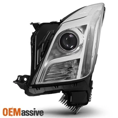 Fits 2013-2017 Cadillac XTS [HID Models] Chrome Headlight w/o-AFS Driver Side LH - Изображение 1 из 4