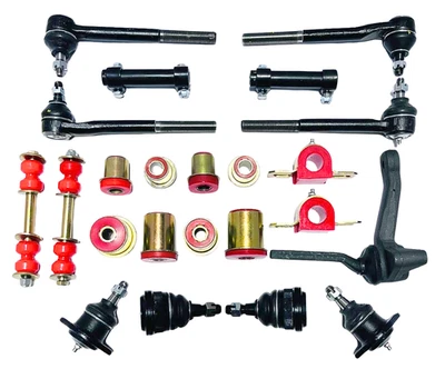 Red Polyurethane Front End Suspension Master Kit Fits 1973 Chevrolet Monte Carlo - Image 1 of 4