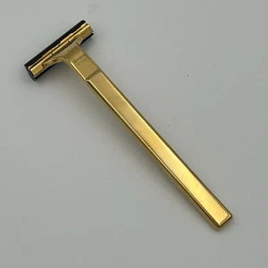 Vintage Mens Gold Toned ARAMIS Shaving Safety Razor - Barbershop Collectible - Picture 1 of 9