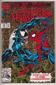 Amazing Spider-Man #375 Marvel Comics marzo 1993 lámina de oro edición 30 aniversario - Imagen 1 de 2