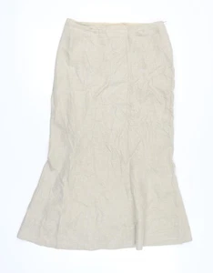 Hobbs Women's Beige Midi Trumpet Skirt, Size 12 - Picture 1 of 12