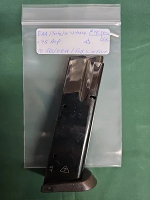 EAA Tanfoglio Witness .45 ACP 10 rd Magazine 🇮🇹 Factory OEM Full Size 45 clip  - Image 1 of 4