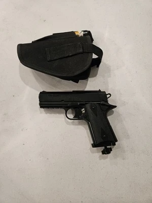 Vintage Daisy Powerline 15XT CO2 Air Pistol .177 BB Black Matte - FOR REPAIR - Image 1 of 4