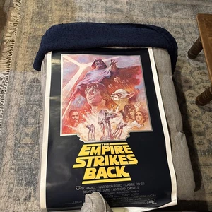 STAR WARS 1981 EMPIRE STRIKES BACK ORIGINAL 27x41 MOVIE POSTER SUMMER RELEASE - Picture 1 of 6