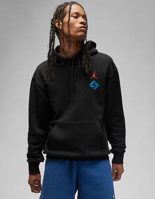 Nike Jordan Luka Doncic Pullover Sudadera con Capucha Negro Azul Rojo DZ3512 Talla Mediana Foto 1 de 4