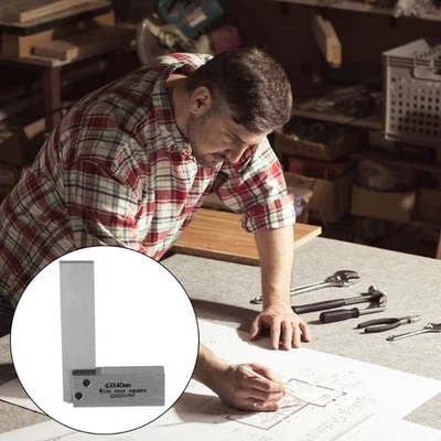 Machinist Square L-Type Measuring Tool Mechanical Engineer Steel Angles Ruler - image 1 of 4