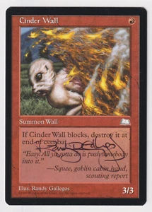Signed Cinder Wall Proof LP Weatherlight Artist Randy Gallegos 1997 MTG Magic AP - Picture 1 of 2