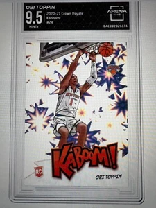 2020 Panini Crown Royal Kaboom Rookie Card Obi Toppin graded 9.5 - Picture 1 of 2