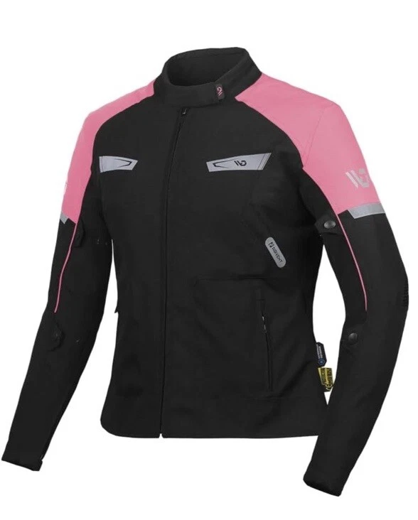 Chaqueta de motocicleta WD para mujer - Ajustable Slim Fit Biker (Rosa, X-Pequeño) Foto 1 de 4