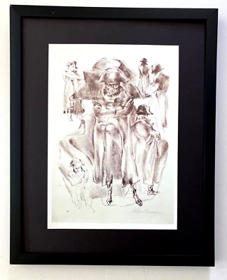 Arte Pop Firmado LeRoy Neiman "Napoleón Bonaparte" Montado y Enmarcado Foto 1 de 3