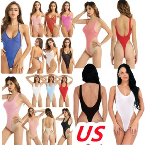 Teddy Damen Dessous Netz durchsichtig Tanga Turnanzug Body Monokini Badeanzug - Bild 1 von 120