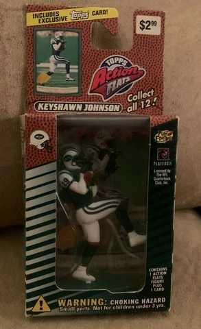 Keyshawn Johnson Topps Action Flats Figure & Card In Box 1999 NFL Collectible Cover