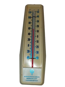 Vintage Advertising Wall Thermometer Lutherans Fraternalife Appleton Wisconsin - Picture 1 of 5
