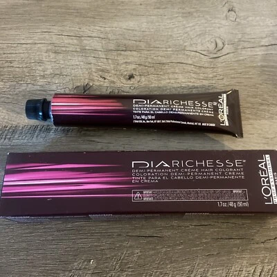 Nuevo paquete LOREAL DIA RICHESSE crema de color de cabello semipermanente 5,35/5 GRv ~1,7 oz. Foto 1 de 2