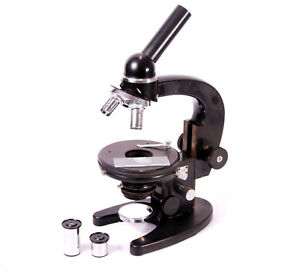 Microscope 1948 ANCIEN Carl Zeiss Jena condensateur vintage avec verres s/n #0182