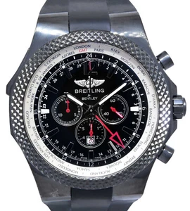 Breitling Bentley GMT Midnight Carbon Black Steel Mens Watch Box/Papers M47362 - Picture 1 of 11