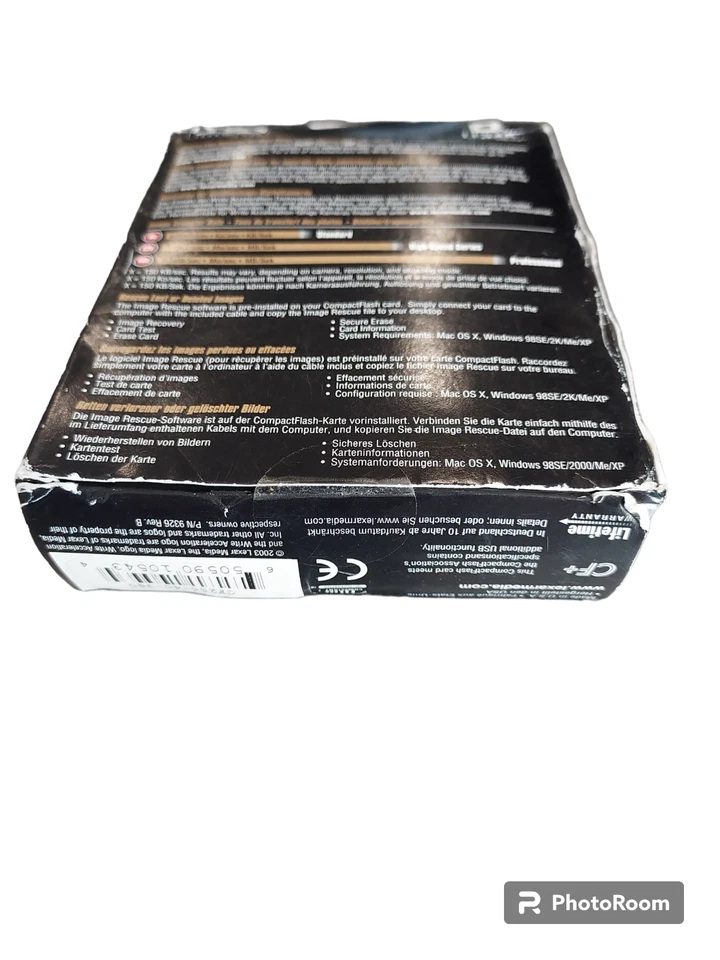 Lexar 256 MB 40x Professional Digital Film CompactFlash Card w/Rescue Software - Image 1 of 2