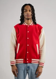 Red Varsity Heavy Blend fleece Sweatshirt Medium - Picture 1 of 6