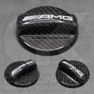 Mercedes AMG Original Kohlefaser Tankdeckel Abdeckung W204 W205 W201 A B C E S Klasse - Bild 1 von 16