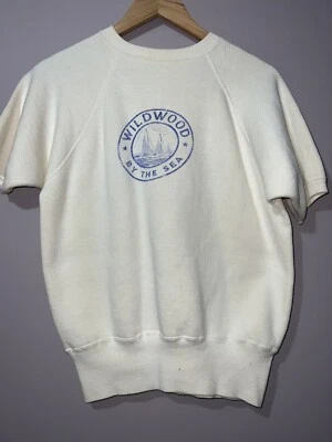 VINTAGE 1960’s WILD WOOD NEW JERSEY SHORT SLEEVE CREWNECK SWEATSHIRT - Image 1 of 4