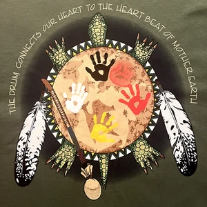 vintage CRAZY HORSE MEMORIAL t-shirt - LAKOTA TRIBE black hills SD - NEW - (M) - Picture 1 of 6