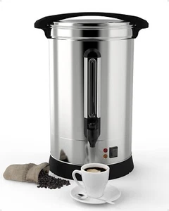 Coffee Urn 100 Cup 14L Commercial Electric Stainless Steel Coffee Maker Office - Picture 1 of 6