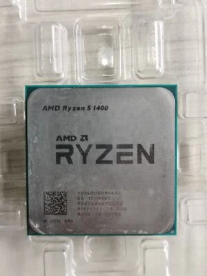 AMD Ryzen 5 1400 AM4 CPU Processor R5 1400 Quad Core 8T 3.2GHz Desktop 8MB 65W - Image 1 of 2