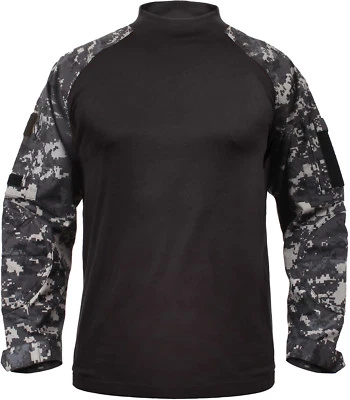 Tactical Combat Shirt Airsoft Paintball Camo Military Uniform Army Base Layer - Image 1 of 2
