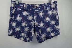 Pantaloncini Lilly Pulitzer taglia 2 (30X5) Callahan blu scintillante e bagliore fuochi d'artificio spiaggia - Foto 1 di 8