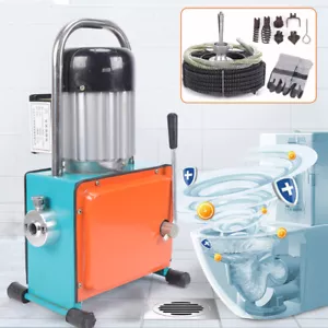 30M Rohrreinigungsmaschine Elektrisch Rohrreiniger Rohrreinigungsspirale 1000W - Bild 1 von 12