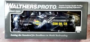 Walthers HO Scale 54' 23,000 Gallon Funnel-Flow Tank Car Sunoco 24551 920-100228 - Picture 1 of 2