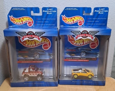2 NEW 1999 Hot Wheels Final Run Series 5,7 Last Production Run - Image 1 of 4