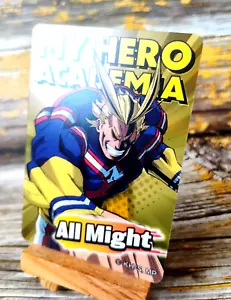 All Might - 2-14 - My Hero Academia MHA Plastic Morinaga Card - Japan - Picture 1 of 3
