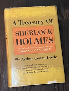 VTG A Treasury of Sherlock Holmes Sir Arthur Conan Doyle 1955 Book Club HB DJ - Picture 1 of 16