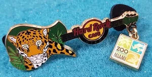 MIAMI FLORIDA AZA GUITAR SERIES JAGUAR MIAMI ZOO Hard Rock Cafe PIN LE - Picture 1 of 1
