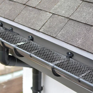 Home Gutter Guard 5"x50Ft Aluminum Gutter Guard Mesh + Gloves Filter Net Cover - Picture 1 of 15