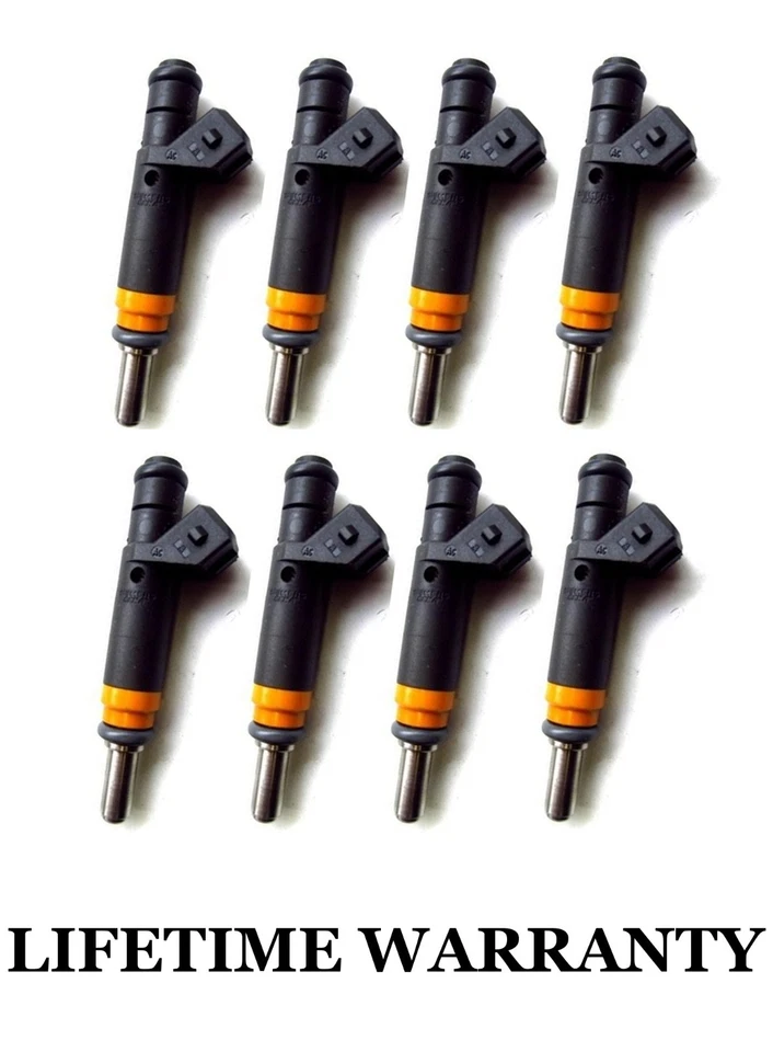 Set of 8 SIEMENS Fuel Injectors for 2002 2003 BMW 745I 745LI 4.4L (7506924) - Image 1 of 1