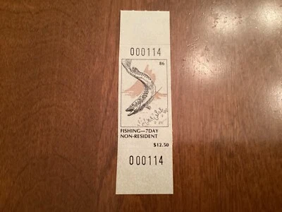 Sello de pesca ICOLLECTZONE EE. UU. 1986 Nueva York 7 días no residente XF NH Foto 1 de 2