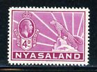 Nyasaland 43 SG119 MH 1934-35 4p vio KGV endgültiges Symbol des Protektorats CV $ 10