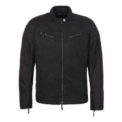 Spada Cafe Air Vintage Motorcycle Jacket Retro Summer Motorbike Classic Black - Image 1 of 4