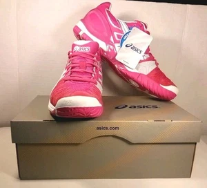Nuevo - Zapatos para correr Asics Gel-Resolution 5 fucsia/blanco/plateado talla 10 E350Y - Imagen 1 de 12