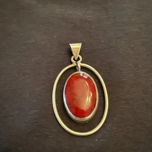 Handcrafted Native American Opal, Red Opal - Picture 1 of 4