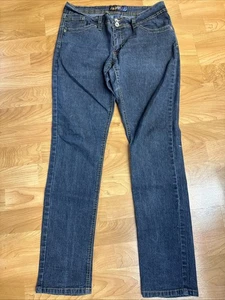 Angels Women's Vintage Size 13 Mid Rise Straight Leg Jeans Blue Stretch Denim  - Picture 1 of 5