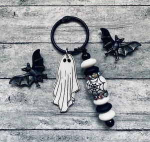Scare Horror Boo Ghost Keychain Bag Clip Spooky Strange Darkness Nightmares - Picture 1 of 2