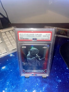 2019 Topps Star Wars Chrome Legacy | Yoda’s Shocking Power | Red Refractor /5 - Picture 1 of 2