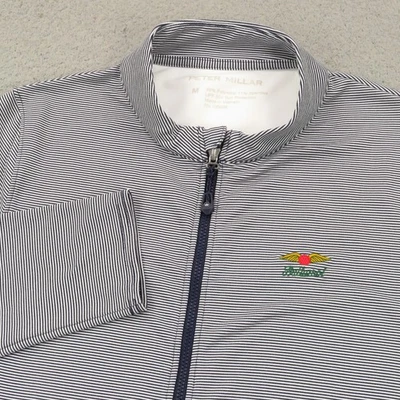 Peter Millar Jacket Women Medium White Navy Baltusrol Performance Katy Golf UPF - Image 1 of 4