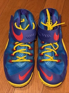 Nike Youth Size 6 Lebron Soldier VIII 653645-400 Multicolor Basketball Shoes - Picture 1 of 9