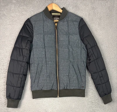 Scotch and Soda Men’s My Favoritve Quilted Puffer Jacket Grey Size Small - Image 1 of 4