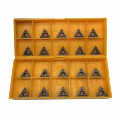 Insertos de carburo TCMT110204 TCMT21.51 15TF 20 piezas para herramienta de torneado STFCR Foto 1 de 4